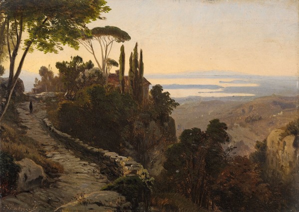 Italian Landscape by Oswald Achenbach